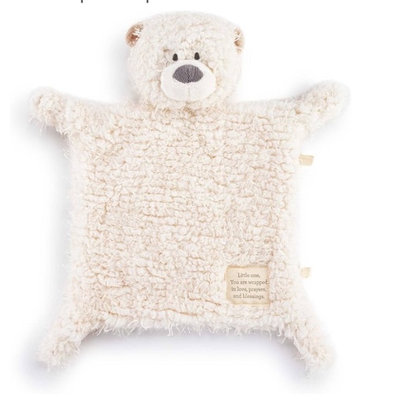 DEMDACO Wrapped In Prayer Bunny Blankie - Cream & Pink, 12x9 Inch, Ultra Soft Stuffed Animal Blanket - View #11